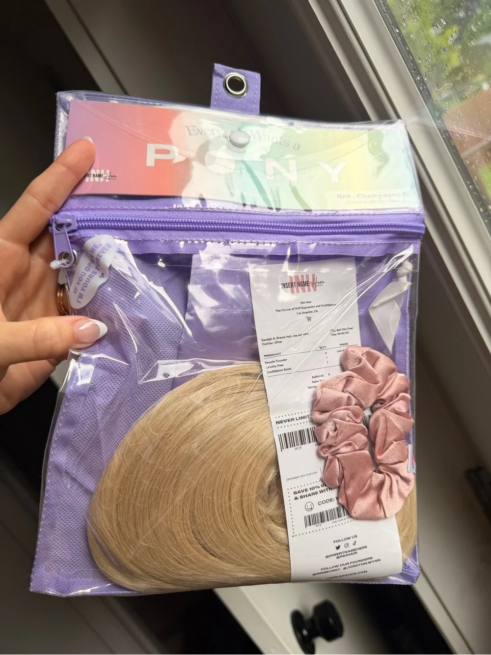 INH Brit Ponytail - Champagne Blonde